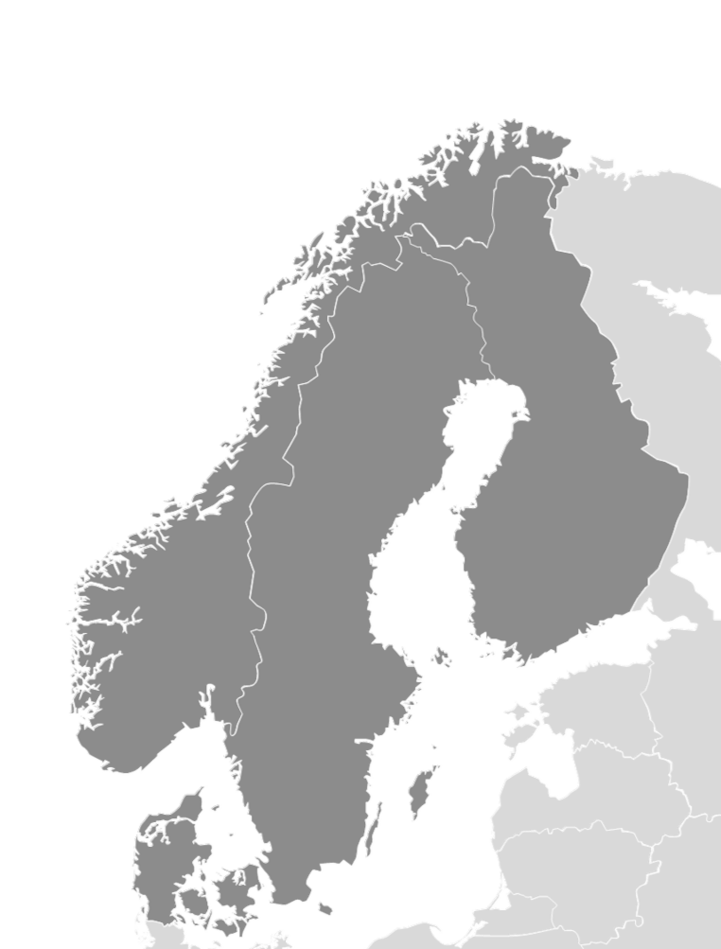 Map Scandinavia