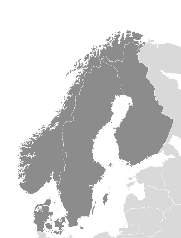 Map Scandinavia